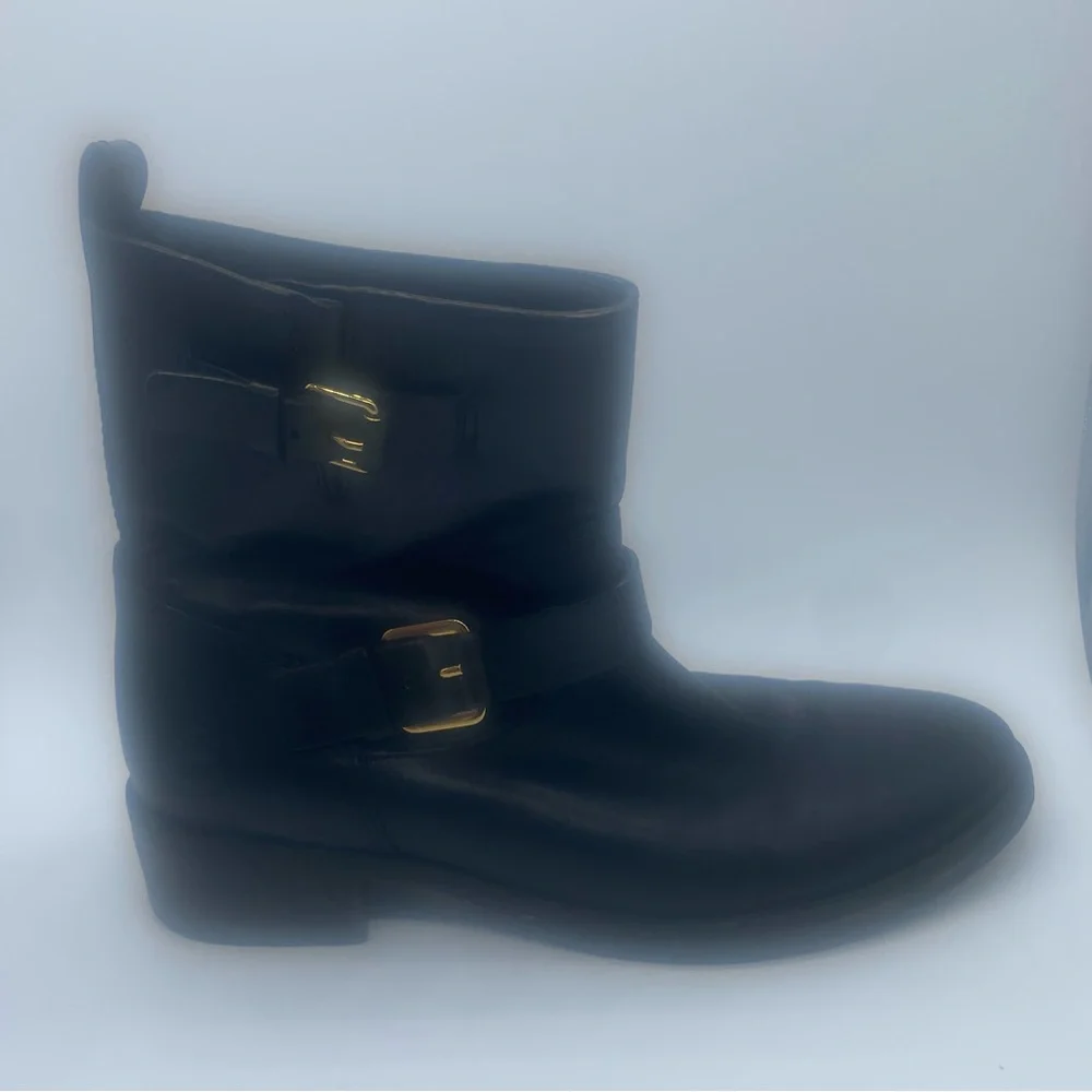 Tory Burch Bennie Buckle Pull On Ankle Boot